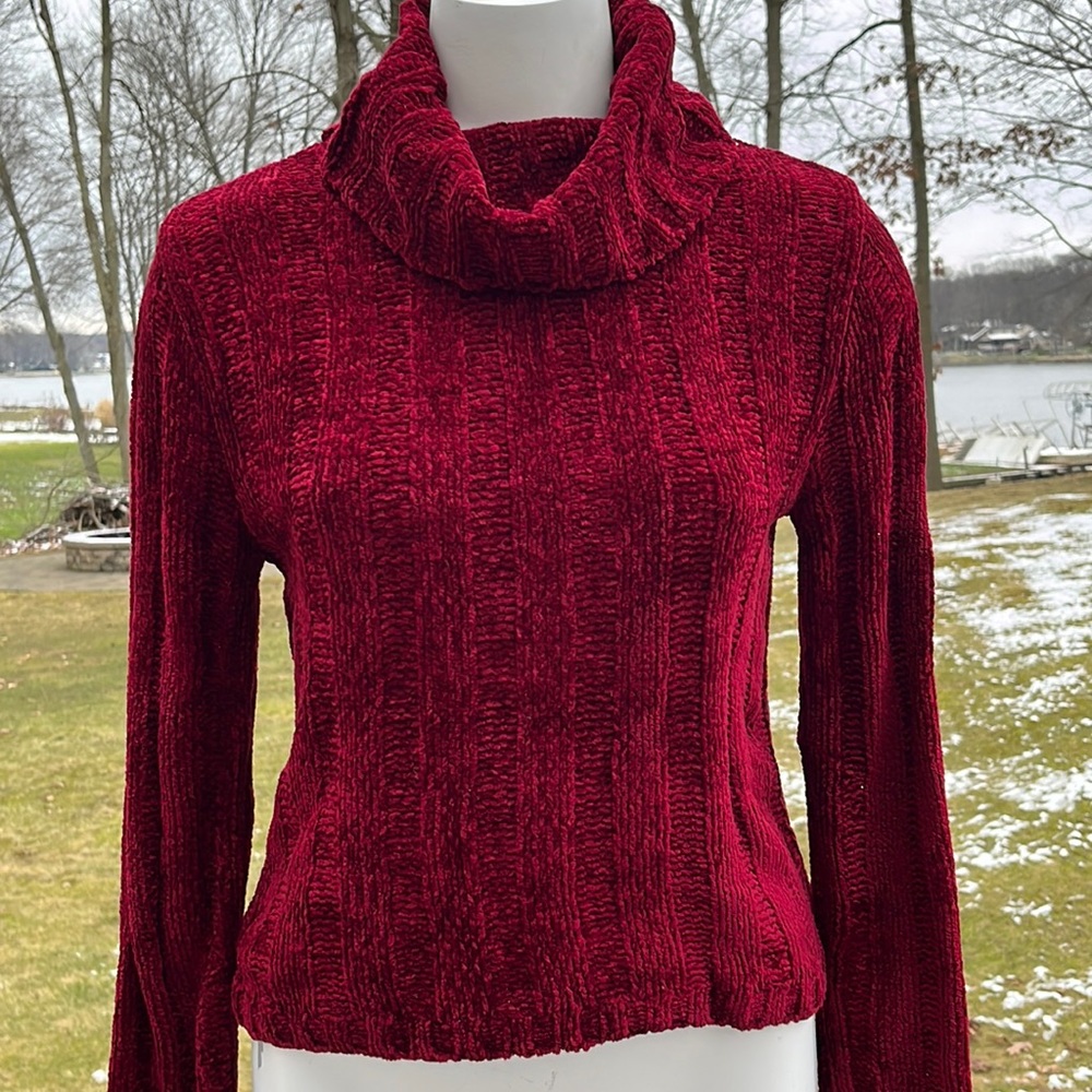 Jamie Scott plush chenille sweater M